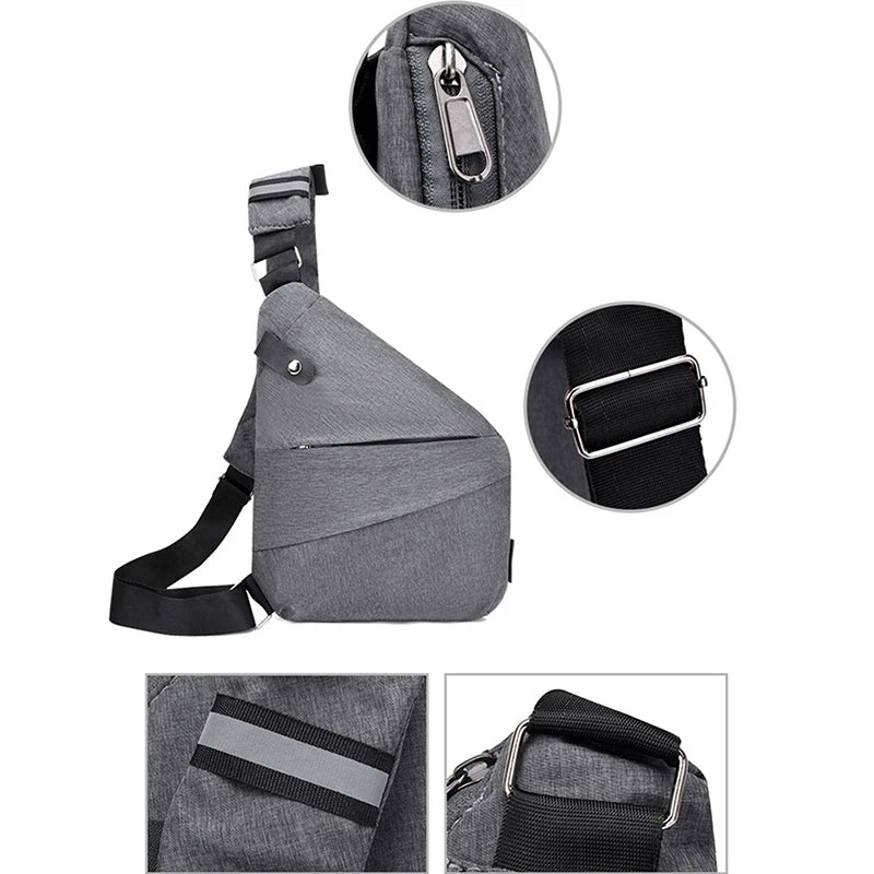 Anti-Theft Waterproof Crossbody Bag for Men - Multifunctional