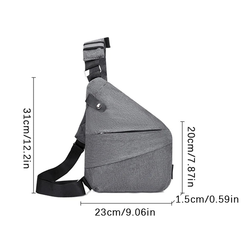 Anti-Theft Waterproof Crossbody Bag for Men - Multifunctional